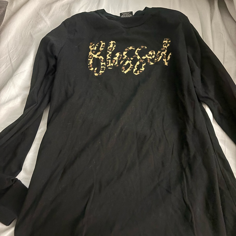 Women’s size M 
Blessed long sleeve shirt 
Smokefree